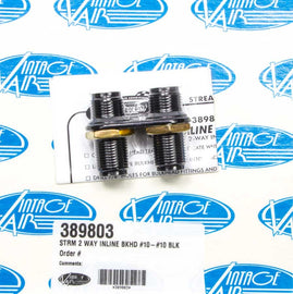 VINTAGE AIR 389803 2 Way In Line Bulkhead #10 and #10 O-Ring