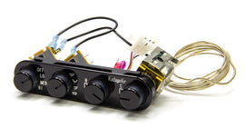 VINTAGE AIR 491229 Streamline 4 Knob Contrl Panel Black