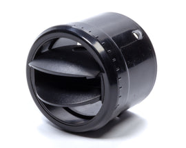 VINTAGE AIR 499193 Double Vane Louver Black Bezel 2.70in Diameter