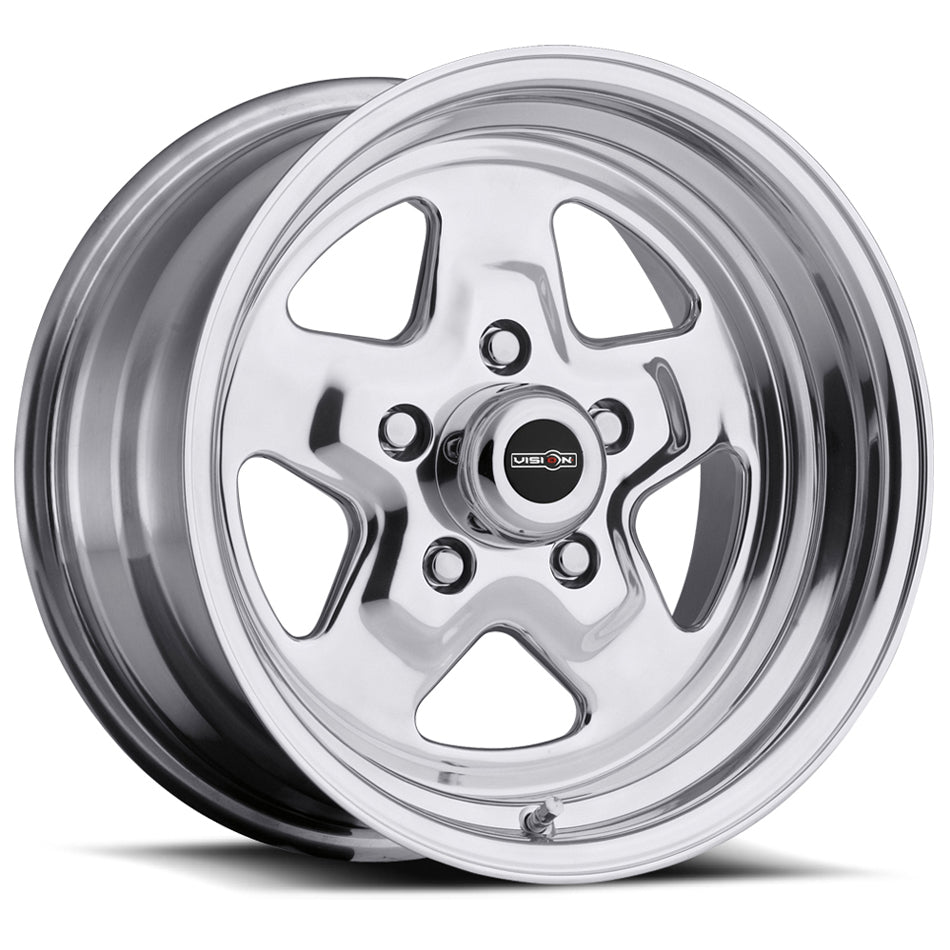 VISION WHEEL 521H5461P-19 Wheel 15X4 5-120.65/4.75 Polishedl Vision Nitro