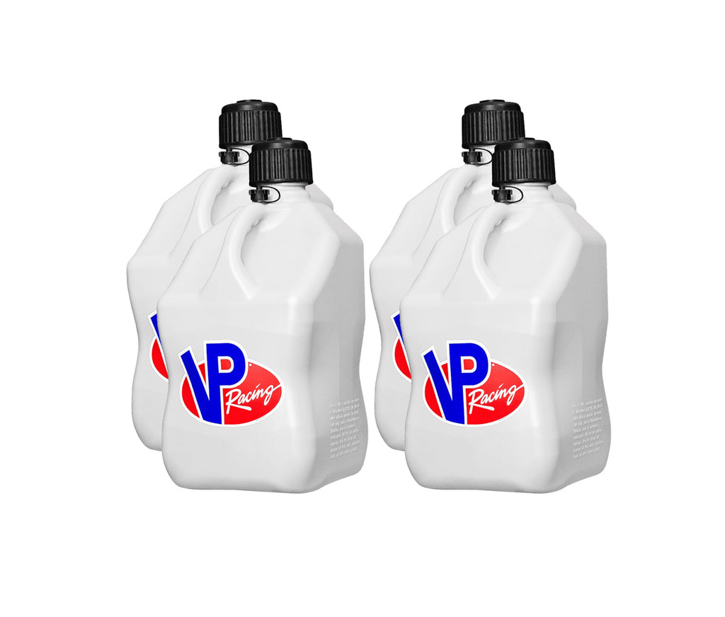 VP RACING 3522-CA-CASE Motorsports Jug 5.5 Gal White Square (Case 4)