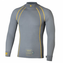 WALERO 400017CGXS Base Layer Top X-Small SFI3.3 & FIA Cool Grey