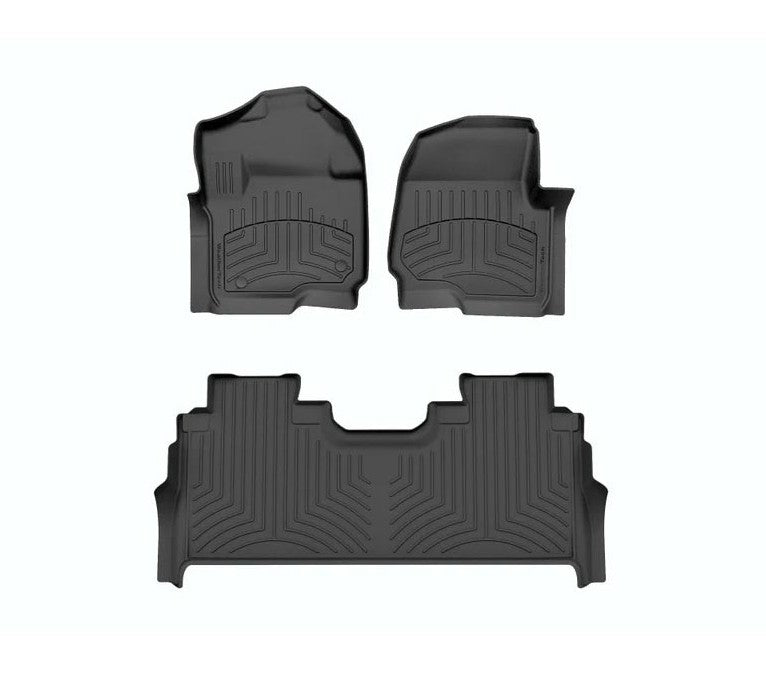WEATHERTECH 441012-1-6IM WeatherTech 441012-1-6IM HP Floor Liners for 2023-2026 Ford Full-Size Truck Crew Cab, Front and Second Row, Black