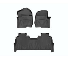 Load image into Gallery viewer, WEATHERTECH 441012-1-6IM WeatherTech 441012-1-6IM HP Floor Liners for 2023-2026 Ford Full-Size Truck Crew Cab, Front and Second Row, Black