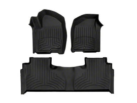 WEATHERTECH 441632-1-2IM WeatherTech 441632-1-2IM HP Floor Liners for 2021-2026 GM Full-Size SUVs, Front and Second Row, Black