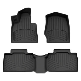 WEATHERTECH 441716-1-2IM WeatherTech 441716-1-2IM Front and Rear Floor Liner for Ford Midsize SUV 2022-2025, Black, Textured Plastic
