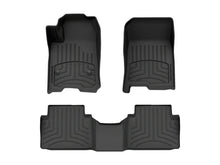 Load image into Gallery viewer, WEATHERTECH 441818-1-2IM WeatherTech Floor Liners HP for 2023-2025 Chevrolet Colorado and GMC Canyon, Front and 2nd Row, Black Textured Plastic Kit