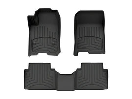 WEATHERTECH 441818-1-2IM WeatherTech Floor Liners HP for 2023-2025 Chevrolet Colorado and GMC Canyon, Front and 2nd Row, Black Textured Plastic Kit