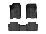WEATHERTECH 441818-1-2IM WeatherTech Floor Liners HP for 2023-2025 Chevrolet Colorado and GMC Canyon, Front and 2nd Row, Black Textured Plastic Kit