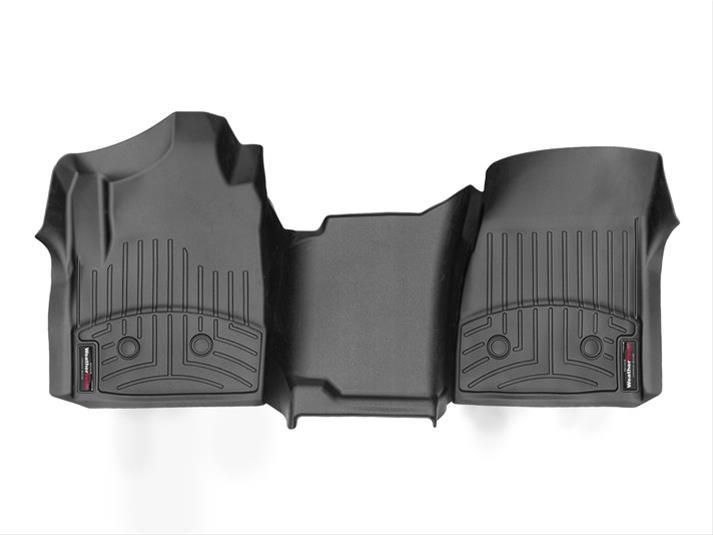 WEATHERTECH 449531V WeatherTech 449531V Front Floor Liner for 2014-2019 GM Fullsize Trucks, Black Textured Plastic