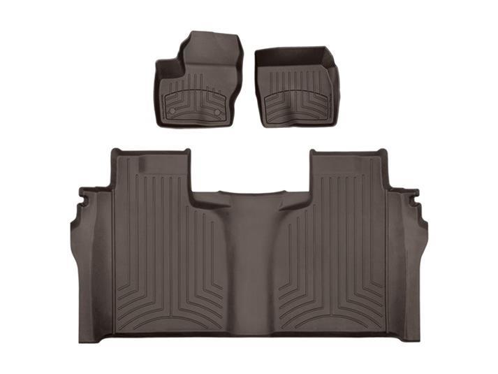 WEATHERTECH 471436-1-2IM WeatherTech 471436-1-2IM HP Floor Liner for 2019-2026 GM Full-Size Truck Crew Cab, Front and 2nd Row, Cocoa