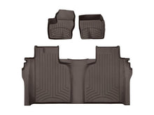Load image into Gallery viewer, WEATHERTECH 471436-1-2IM WeatherTech 471436-1-2IM HP Floor Liner for 2019-2026 GM Full-Size Truck Crew Cab, Front and 2nd Row, Cocoa