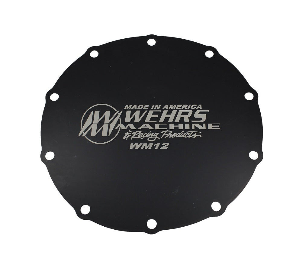 WEHRS MACHINE WM12 Ford 9in Cover Black Ano Aluminum.
