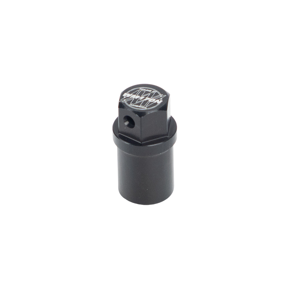 WEHRS MACHINE WM170N WEHRS MACHINE WM170N Nut, 3/8-16 Thread, Aluminum, Black Anodized, Quick Change Gear Cover