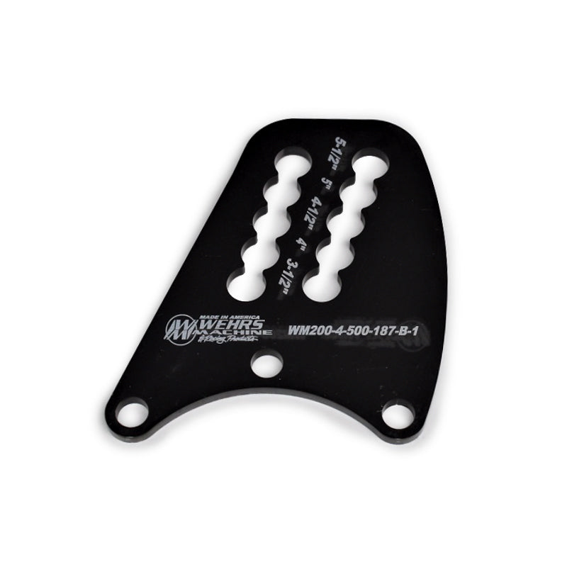 WEHRS MACHINE WM200-4-500-187-B-1 Top Link Plate Q/C Rear- End Dbl Slot 1/2in Holes