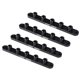WEHRS MACHINE WM20 WEHRS MACHINE WM20 Surface Mount Lug Nut Plate Set for 5/8 Inch Coarse Lug Nuts, Aluminum, Black Anodized