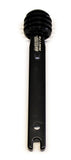 WEHRS MACHINE WM29179 Shift Handle Straight w/ Knob Black 5-1/2in Tall