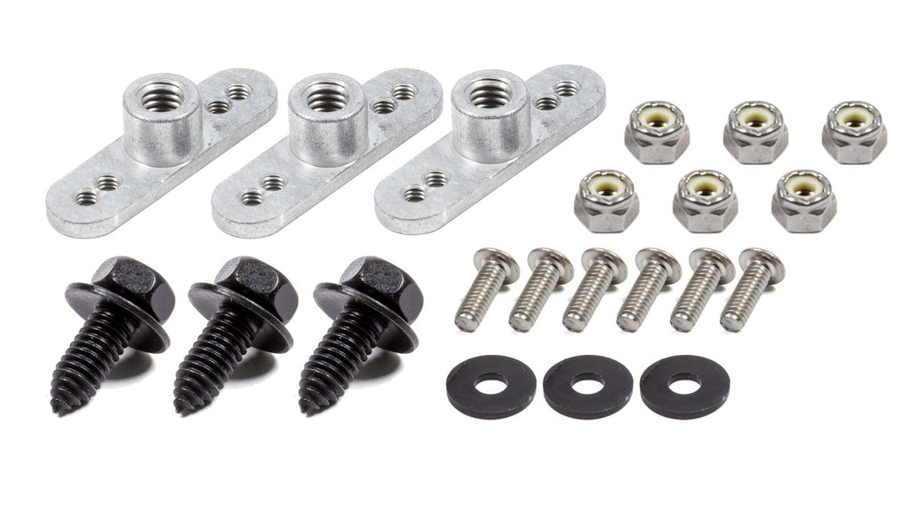 WEHRS MACHINE WM377A-312-3 Mud Cover Conversion Plates 5/16-18 Alum 3pk
