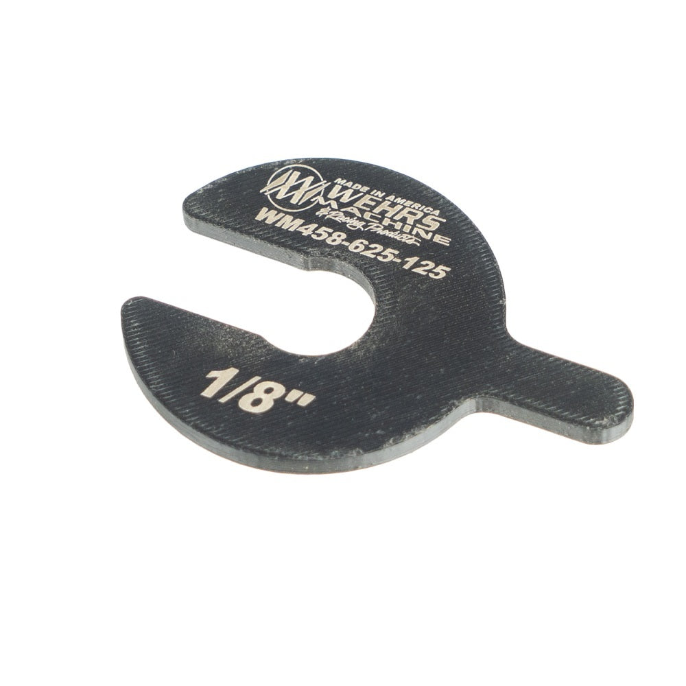WEHRS MACHINE WM458-625-125 WEHRS MACHINE Bump Stop Packer Shim 0.125 inch Thickness - 5/8 inch Shaft - Black Plastic
