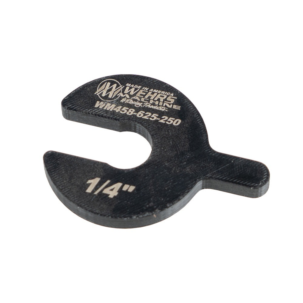 WEHRS MACHINE WM458-625-250 WEHRS MACHINE Bump Stop Packer Shim 0.250 in Thick for 5/8 in Shaft, Black Plastic
