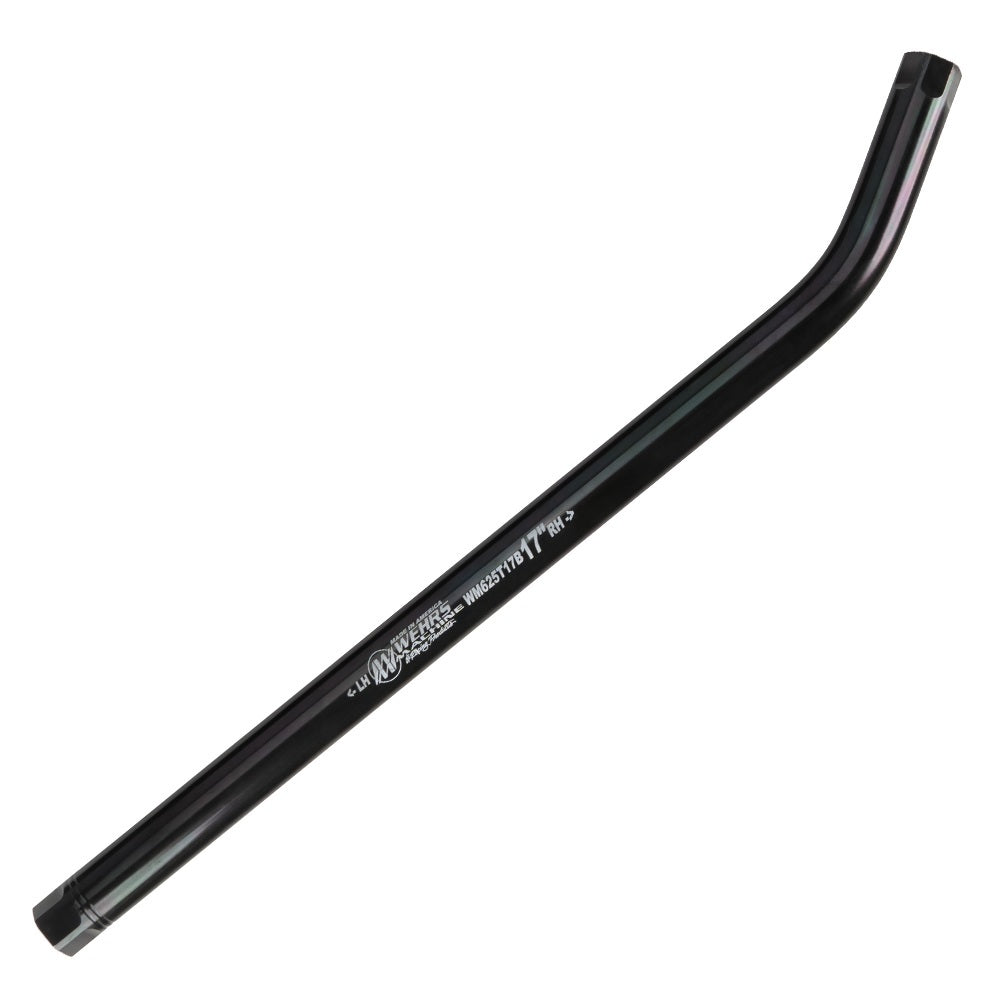 WEHRS MACHINE WM625T17B WEHRS MACHINE Suspension Tube 17 Inch Bent Steel with 5/8-18 Female Thread, Black Oxide Finish