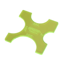 Load image into Gallery viewer, WEHRS MACHINE WM814 WEHRS MACHINE WM814 Fluorescent Green Tubing Size Gauge – 1/1.25/1.5/1.75 Inch Diameter