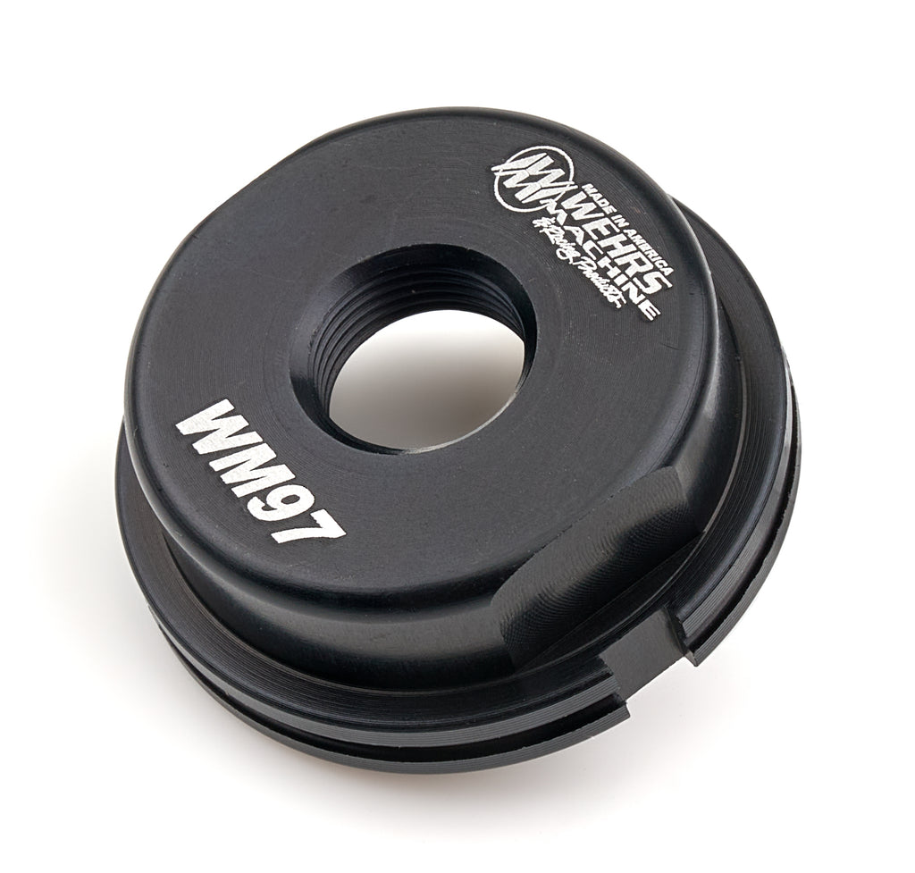 WEHRS MACHINE WM97 WEHRS MACHINE WM97 Bump Spring Jam Nut for Bilstein Adjustable Shocks, Aluminum Black Anodized