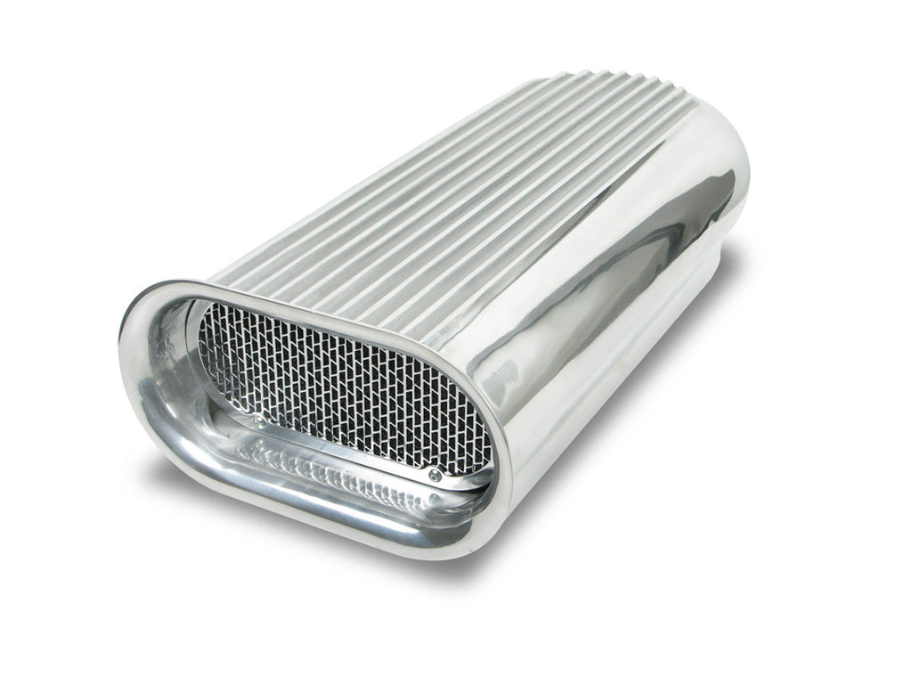 WEIAND 7221 Dual Quad Hilborn Style Scoop- Polished