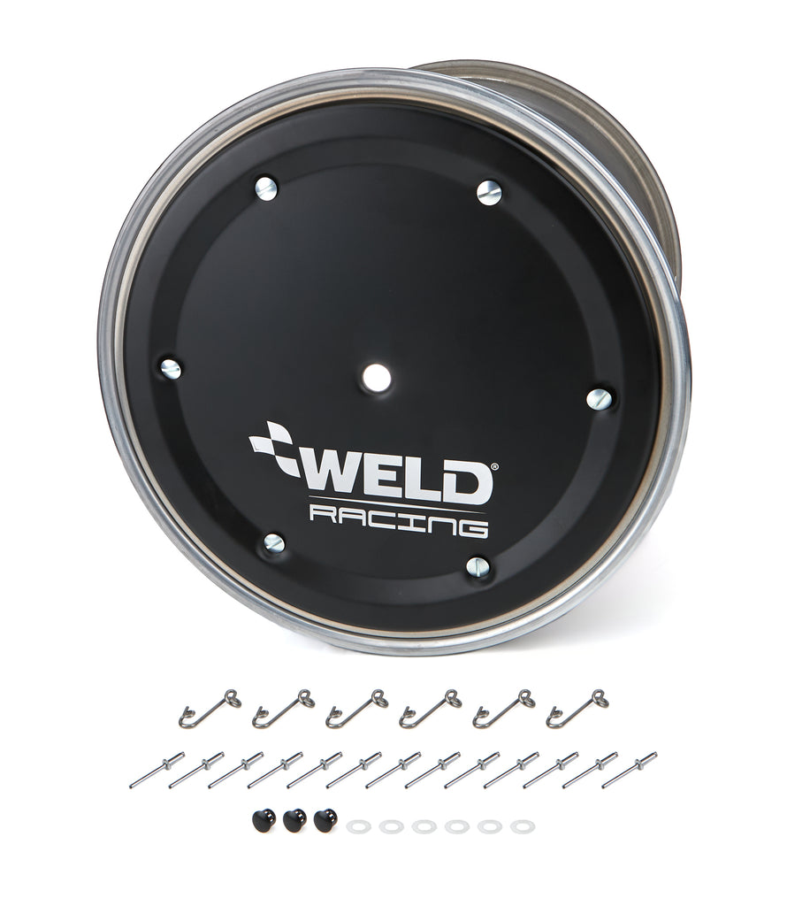 WELD RACING 559-5405BC-6 15x14 Wide  5 XL 5in BS w/Black Cover No-Loc