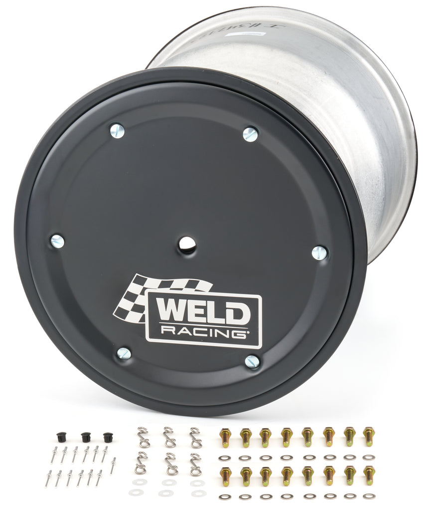 WELD RACING 735B-518B58K-6 Weld Racing 735B-518B58K-6 Magnum Sprint 15x18 Aluminum Beadlock Wheel with 42-Spline and Cover