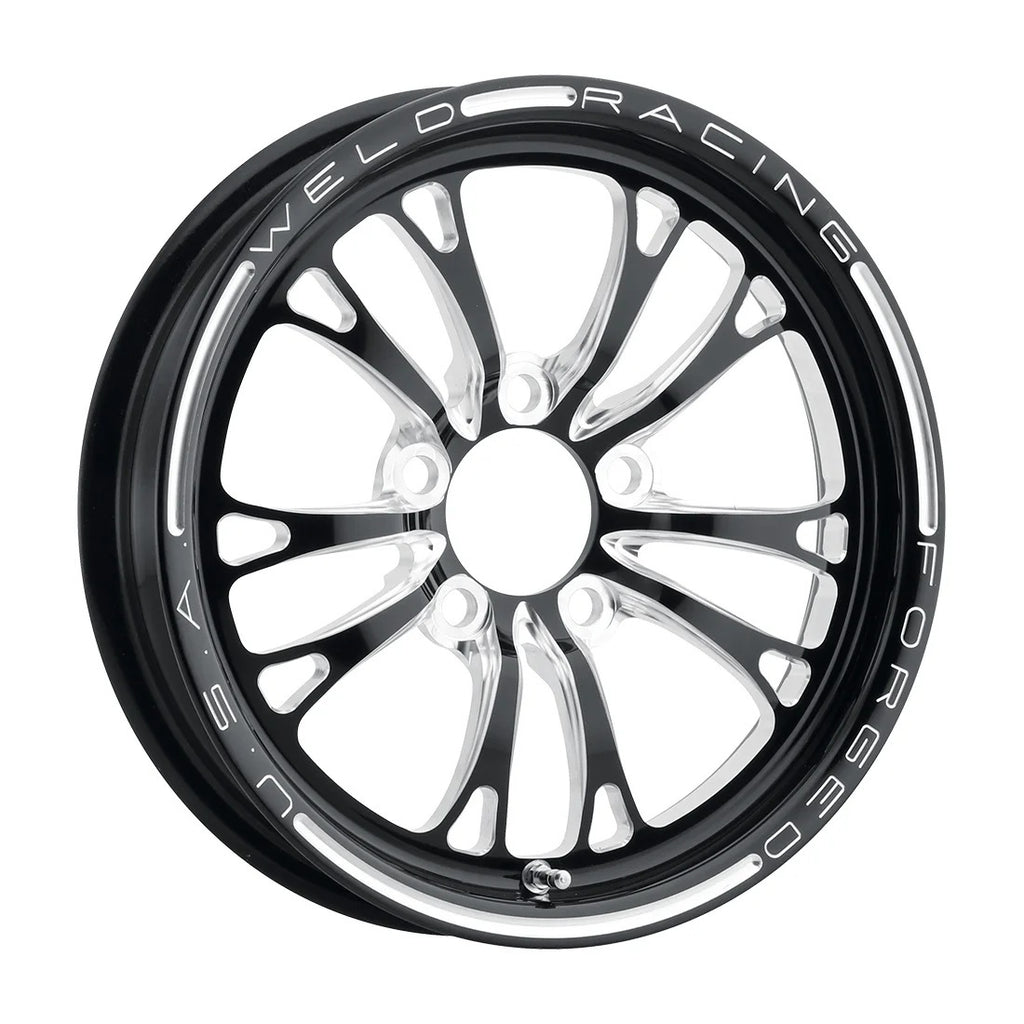 WELD RACING 784C-15274-B Weld Racing V-Series Frontrunner 15 x 3.5 Inch Drag Wheel in Black Anodized Finish