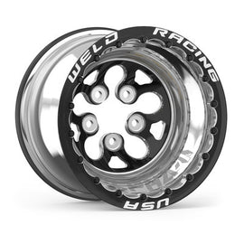 WELD RACING 83B-512278MB 15x12 Blk Alpha-1 Wheel 5x4.750BP 4in BS Blk DBL