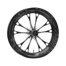 Load image into Gallery viewer, WELD RACING 84B-15001 V-Series Frnt Drag Wheel Blk 15x3.5 Strange Mnt