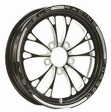 Load image into Gallery viewer, WELD RACING 84B-15202 V-Series Frnt Drag Wheel Blk 15x3.5 5x4.5BC 2.25B