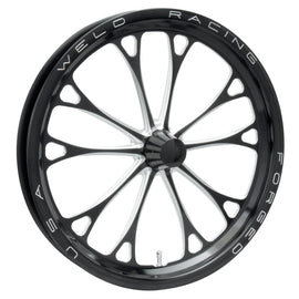 WELD RACING 84B-17000 V-Series Frnt Drag Wheel Black 17x2.25 Anglia Mnt
