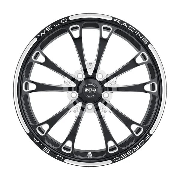 WELD RACING 84C-1704204-B Weld Racing V-Series Frontrunner 17x4.5 Inch Drag Wheel with Black Powder Coat Finish, Part Number 84C-1704204-B