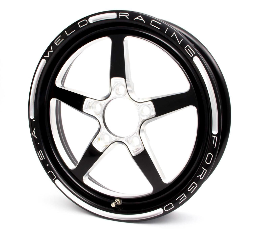 WELD RACING 88B-15204 Aluma Star 15x3.5 Wheel 5x4.5 1.75 BS Black