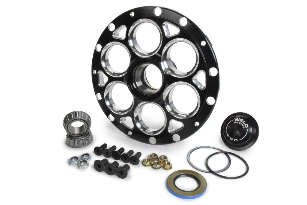 WELD RACING C8088B-RT Hub L/W 13/15 Straight Shaft No Rotor Mount Blk