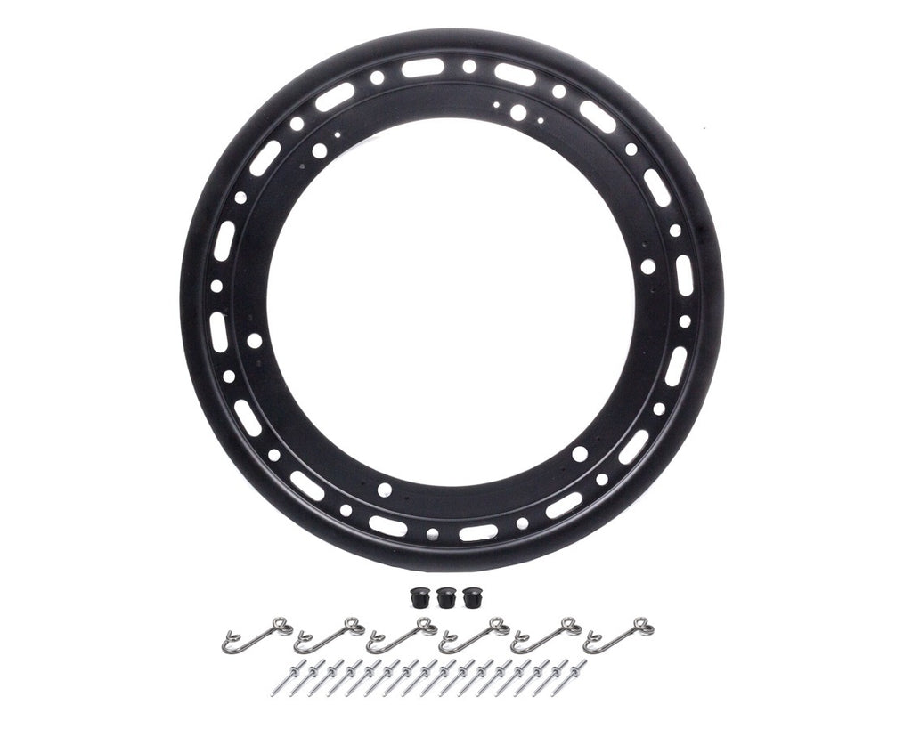 WELD RACING P650B-5314-6 15in 16 Hole Bead Lock Ring w/6-Tabs - Black