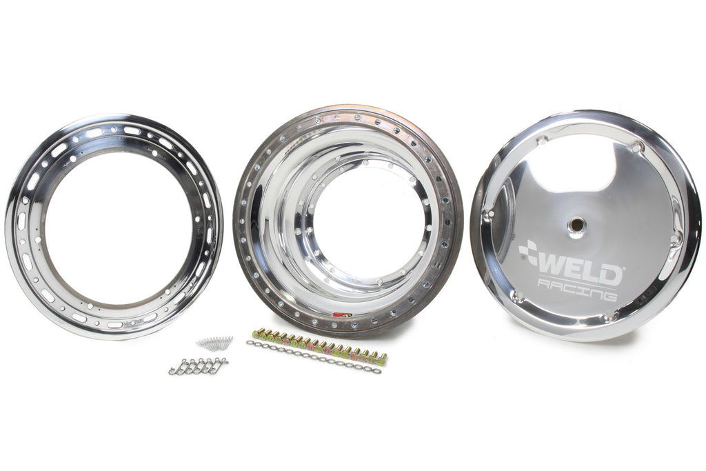WELD RACING P857-5954-6 Outer Wheel Half 15x9.25 Bead-Loc w/Cover