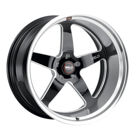 WELD RACING S10420573625 Weld Racing 22x10.5 Ventura Street Wheel - Black Machined Finish, 5x5 Bolt Pattern