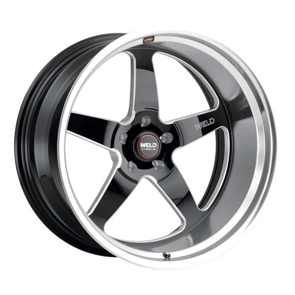 WELD RACING S10428573500 Weld Racing Ventura Street 22x8.5 Inch Aluminum Wheel with Machined Lip and Black Finish