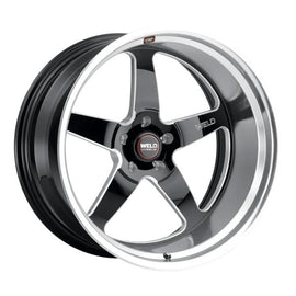 WELD RACING S10428573500 Weld Racing Ventura Street 22x8.5 Inch Aluminum Wheel with Machined Lip and Black Finish