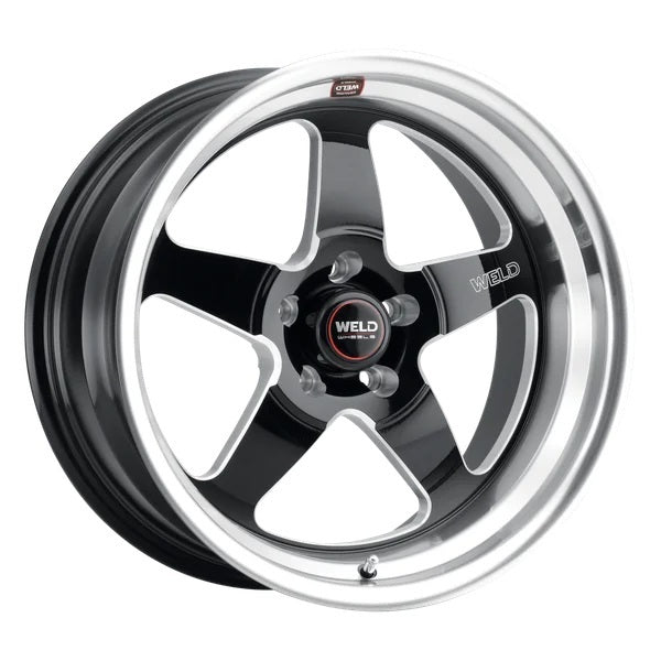 WELD RACING S10488063450 Weld Racing 18x8 Ventura Street Wheel with Machined Lip and Black Finish