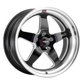 WELD RACING S10488063450 Weld Racing 18x8 Ventura Street Wheel with Machined Lip and Black Finish