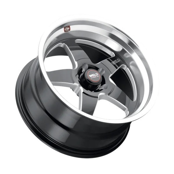 WELD RACING S10489562P50 Weld Racing 18x9.5 Ventura Street Wheel - Black Machined Aluminum with 5x120.65 Bolt Pattern