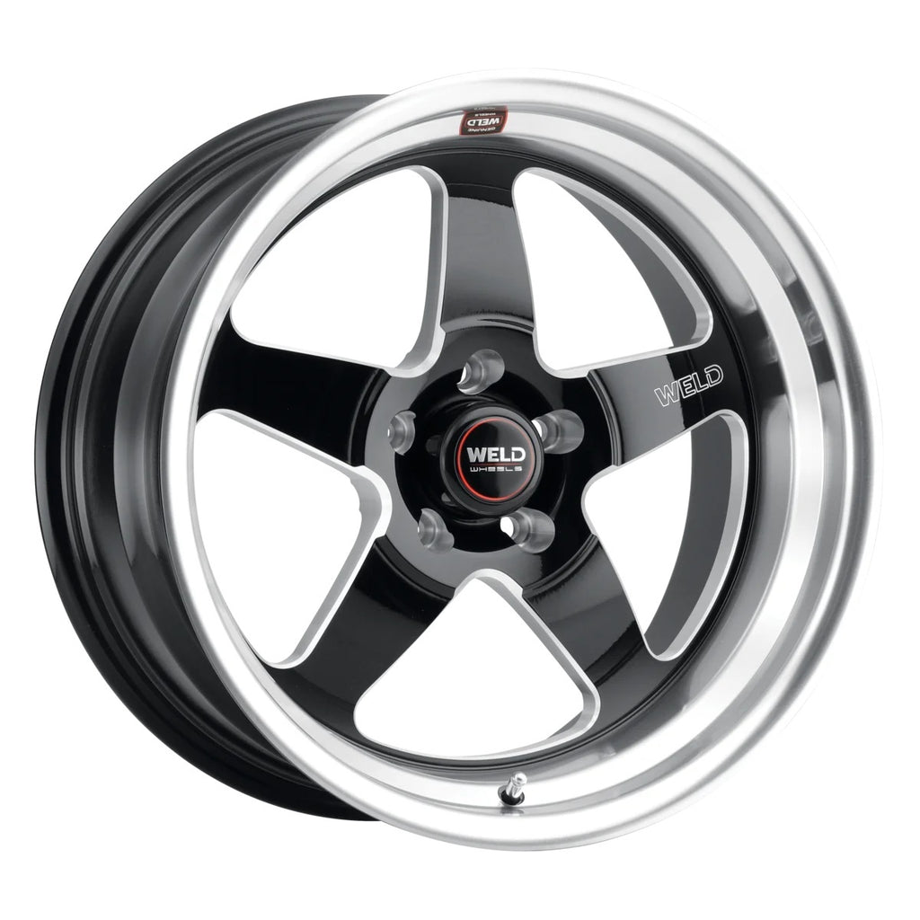 WELD RACING S10489563525 Weld Racing 18x9.5 Ventura Street Wheel - Black Machined Aluminum Rim with 5x120.65 Bolt Pattern