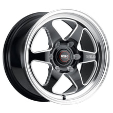 Load image into Gallery viewer, WELD RACING S10609584P28 Weld Racing Ventura 6 Street Wheel - 20 x 9.5 inches, Black Paint with Machined Center and Lip