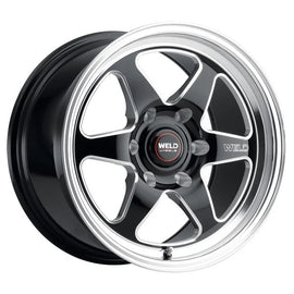 WELD RACING S10609589P28 WELD RACING Ventura 6 Street Wheel – 20x9.5 Inches with Machined Lip and Black Finish