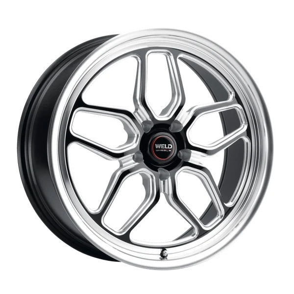 WELD RACING S10700573625 Weld Racing 20x10.5 Laguna Wheel - Black Machined Aluminum with 5x5 Bolt Pattern and 6.25-Inch Backspacing